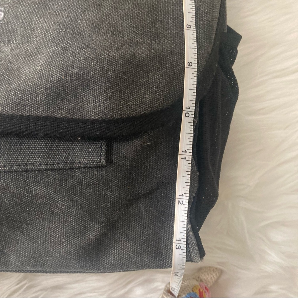 Disney Adventures Dark Distressed Gray Denim Cruise Travel Messenger Bag - Picture 7 of 9